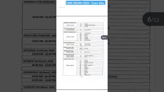 CBSE BOARD Exam Date Sheet 2025 [upl. by Forta736]