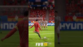 Cristiano Ronaldo FIFA 18 Free Kick vs Spain World Cup 2018 fifa18 ronaldo [upl. by Ybrek]