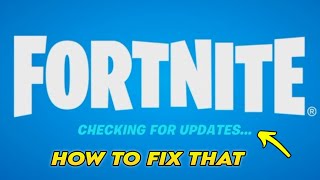 How to Fix Fortnite Checking for Updates on Your Xbox Series XS [upl. by Ahsiuqat]