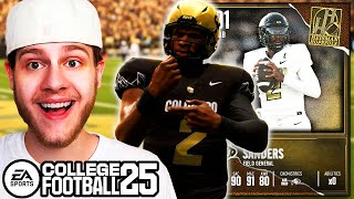 NEW 91 Shedeur Sanders COOKS CUT Champs College Football 25 [upl. by Aicilaana194]