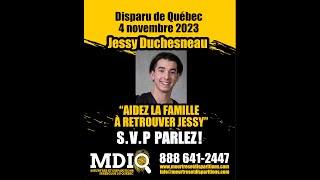 Dossiers en cour  Jessy Duchesneau disparu de Québec [upl. by Rabush677]