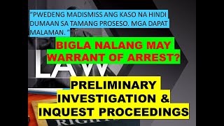 PRELIMINARY INVESTIGATION AND INQUEST PROCEEDINGS CRIMINOLOGY AND NAPOLCOM BOARD EXAM tagalog [upl. by Arihsay]