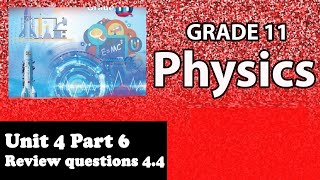 Grade 11 physics unit 4 Dynamics Review Exercise 44  New Curriculum [upl. by Lenka770]