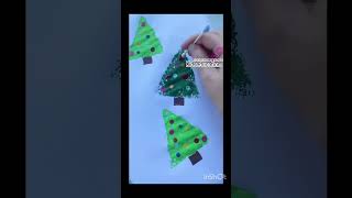 DIY wrapping paper 🌲follow more kids ideas [upl. by Yttik]