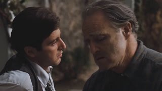 The Godfather  Marlon Brando and Al Pacino Vito and Michael  FullHD [upl. by Kral36]