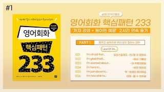 1 영어회화 핵심패턴 233  음성강의 및 원어민 예문 2시간 연속듣기 [upl. by Lankton]