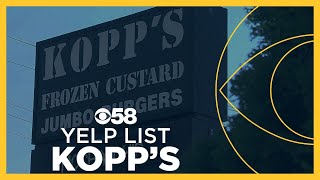 Kopps Frozen Custard ranked 11 on Yelps list of top burger joints in the US [upl. by Carder]