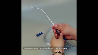 Disposable Medical yankauer suction tube with Handle [upl. by Ytsenoh]