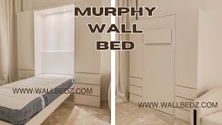 Murphy Wall Bed With Cupboards  Customized Furniture in Dubai [upl. by Niattirb915]