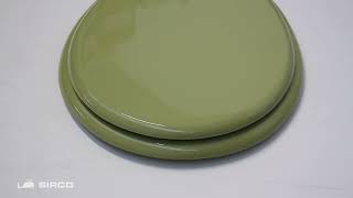 Ceramica POZZI GINORI Serie IPSILON Sedile copriwc colore VERDE FELCE [upl. by Akinod]