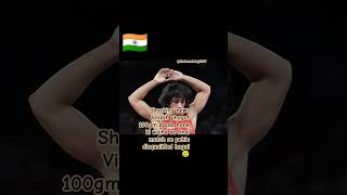 vinesh phogat disqualified in paris olympics 2024 olympics shorts trending [upl. by Beekman]