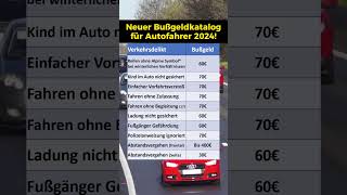 Neue Bußgelder im Straßenverkehr 2024 [upl. by Beitch]