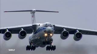 Iljuschin Il76  Transportflug in die Arktis [upl. by Lonnard885]