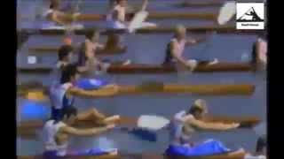 1984 LOS ANGELES Olympic Canoeing Mens K 4 1000m Final HD [upl. by Bolan167]