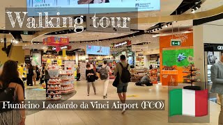 Fiumicino Leonardo daVinc AirportFCOWalking tourtravel tour walkingtour italy rome fiumicino [upl. by Ayrad544]