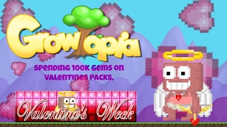 Growtopia  Buy 20 Pack Valentine for 100k gems [upl. by Yelsnik]