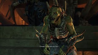 Shadow of War  Ratbag Returns Full Cutscene 1080P 60FPS [upl. by Lili]