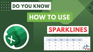 Excel Sparklines to show Trends  Mini Charts inside cells [upl. by Ithnan162]