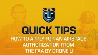 How to Apply for an Airspace Authorization From the FAA by Drone U [upl. by Galina]