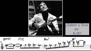 Con Alma Ed Bickert Latin Jazz Guitar Solo Transcription [upl. by Monahon625]