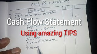 Cash Flow Statement with Amazing tips [upl. by Riba]