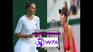 2021 Belgrade 1R  Kristyna Pliskova vs Oceane Dodin Highlights [upl. by Nerita]