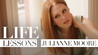 Julianne Moore on style beauty selfcare and confidence Life Lessons  Bazaar UK [upl. by Sorensen900]