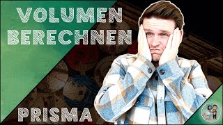 VOLUMEN von einem PRISMA berechnen  MATHE schnell erklärt [upl. by Christin]