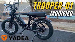 Modifying my 48V Electric Bike Yadea Trooper01 [upl. by Krueger]