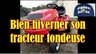 Bien hiverner son tracteur tondeuse vidéo 44 [upl. by Imyaj]