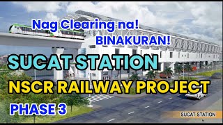 SUCAT STATION l Phase 3 l NorthSouth Commuter Railway Project [upl. by Ahseka]