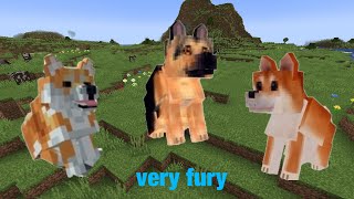 Furry Dogs mod for Minecraft [upl. by Eilah114]