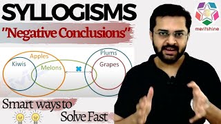 Syllogism  4 Learn how to deal with negative conclusions in syllogism problems [upl. by Carolann]