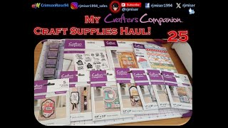 My Crafters Companion Craft Supplies Haul 25 [upl. by Lowrie847]