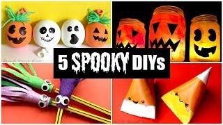 5 BEST amp Spooky Halloween DIYs for Kids  Easy Halloween Crafts [upl. by Fania893]