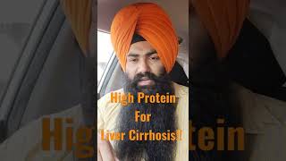 high protein diet for liver cirrhosis [upl. by Retsevel]