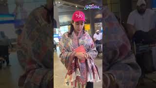 Sara Ali Khan Spotted At Mumbai Airport In A Somber Mood Clad In A Shawl  Sara Ali Khan  N18S [upl. by Tutt762]