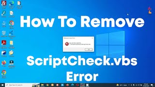 How to remove ScriptCheckvbs or maintenancevbs error messages [upl. by Greggs]