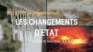 Les changements détat physiquechimie  5ème [upl. by Juster]