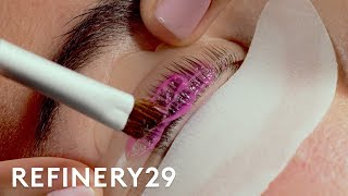 I Got A Lash Lift For The First Time  Macro Beauty  Refinery29 [upl. by Inaj]