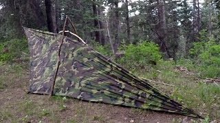 Make A Floored Bivy From A Tarp  Featuring our PSTL [upl. by Ganny]