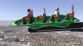 HD FULL Stratosphere Tower Tour  4 Rides  Highest Thrill Rides in the World  Las Vegas [upl. by Ferdinand]