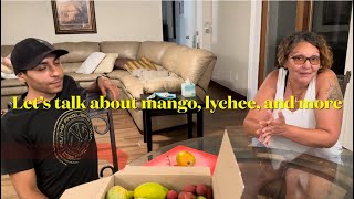 Mangoes lychee and more with Mina at my home [upl. by Sigfried735]