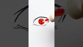 Sharingan eye  satisfying water drop 😍 anime sharingan eyes shorts [upl. by Eneleh]