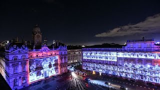 Lyon  la Fête des lumières sous haute sécurité [upl. by Yssirhc]