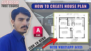 AutoCAD 5th Lecture how to create plan with details [upl. by Sualkin659]