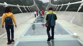 Chinas Glass Bridge National Forest Park Zhangjiajie [upl. by Trinl275]