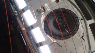 Skyline R32 GTR rear speakers install review Rockford Fosgate R165X3 65quot [upl. by Leinehtan425]