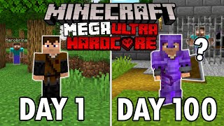 I Survived 100 Days in Mega Ultra Hardcore Minecraft Minecraft Hardcore 100 Days [upl. by Nelson359]