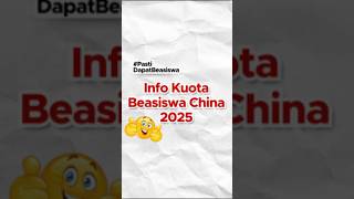 Belum apa apa eh malah kehabisan kuota yang bener ajaaa💁‍♀️beasiswachina beasiswa 2025 [upl. by Raffin755]